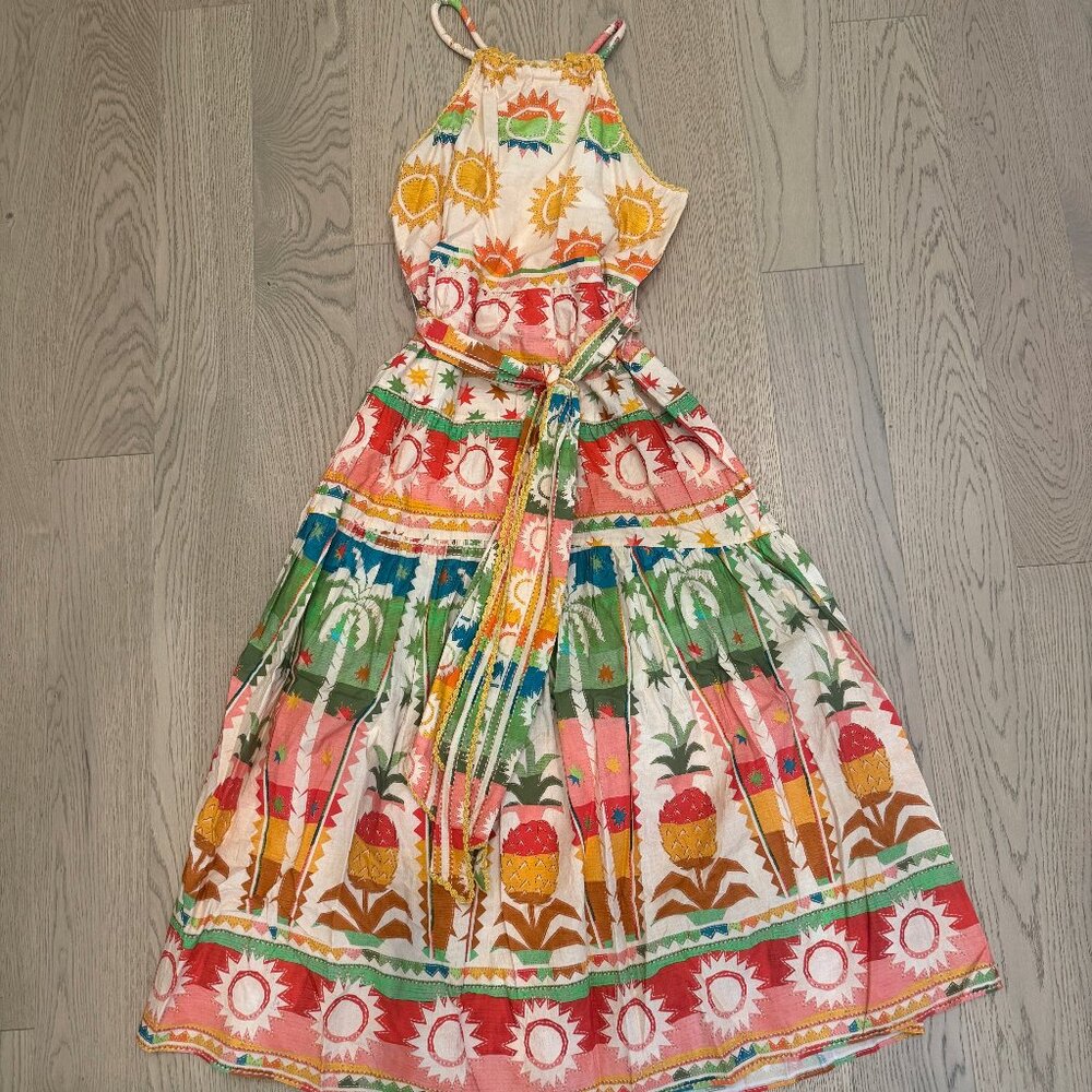 FARM Rio Colorful Tropical Print Maxi Dress